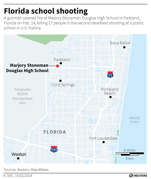 graphic of schooting in Florida 